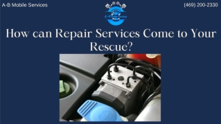 How can Electronic Brake Control Module Repair Services Come to Your Rescue