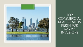 Profitable Commercial Real Estate in Perth for Savvy Investors