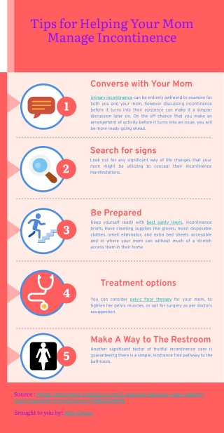 Tips for Helping Your Mom Manage Incontinence