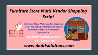 Best Readymade Furniture Store Script - DOD IT Solutions