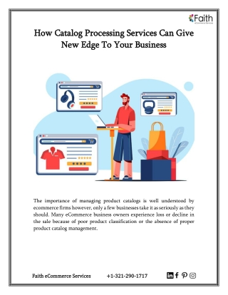 How Catalog Processing Services Can Give New Edge To Your Business