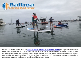 Newport Paddle Rentals