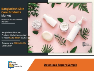 Bangladesh Skin Care Products Market is Expected to Reach $2.12 Billion by 2027—