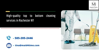 High-quality top to bottom cleaning services in Rochester NY