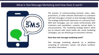 What is Text Message Marketing and How Does it work