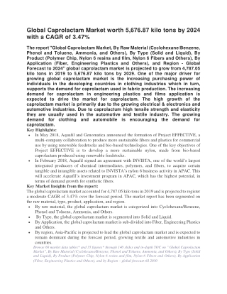 Global Caprolactam Market worth 5