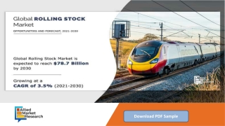 Rolling Stock Market Demand, In-depth Analysis and Estimated Revenue Forecast Ti