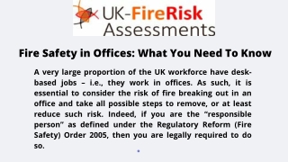 Fire Safety in Offices What You Need To Know