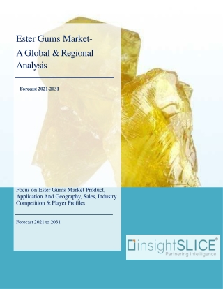 Ester Gums Market Share, Trends, Analysis and Forecasts, 2021-2031