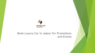 Luxury Car Rental For Promotional and Events