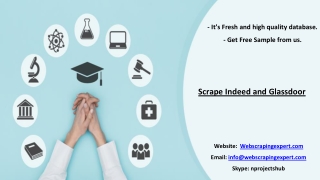Scrape Indeed and Glassdoor