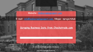 Scraping Business Data from Checkatrade.com