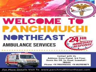 ICU Road Ambulance Service in Imphal, Manipur by Panchmukhi