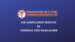 Avail MICU Upgraded Commercial Air Ambulance Service in Chennai or Bangalore