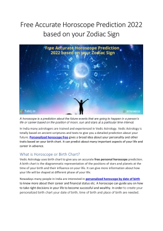 Free Accurate Horoscope Prediction 2022 based on your Zodiac Sign-converted