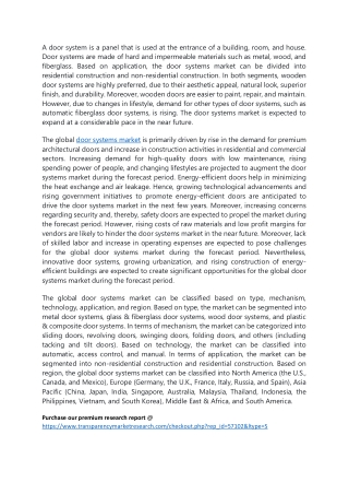 door systems market