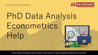 Econometrics and Statistics help  Phd thesis on econometrics - PhD Assistance