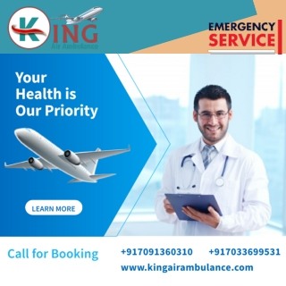 Air Ambulance Services in Patna with Finest Medicare Solution by King