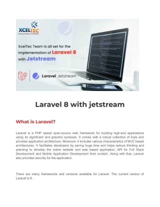 Laravel 8 with jetstream