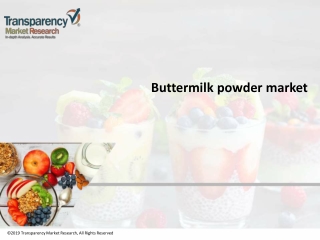 Buttermilk powder market 