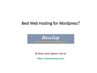 Which Best Web Hosting for Wordpress is the best and cheapest?