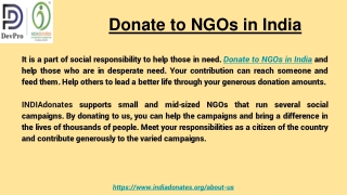 Donate to NGOs in India through INDIAdonates