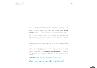 Understand The Power Of Neural Machine Translation
