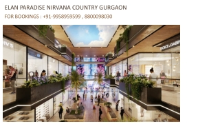 Elan Paradise Sector 50 Gurgaon, Elan Paradise Nirvana Details, 8800098030 Elan