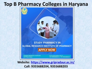 Find the Top B Pharmacy Colleges in Haryana