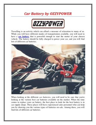 Car Battery near me