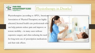 Physiotherapy in Dwarka - Pain Free