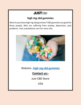 high mg cbd gummies