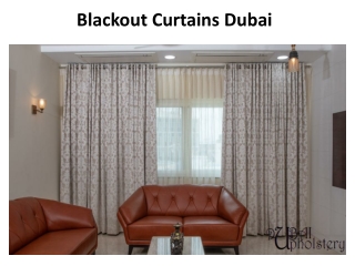 Blackout Curtains Dubai