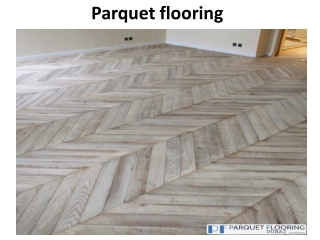 Parquet flooring