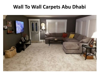 Wall To Wall Carpets Abu Dhabi