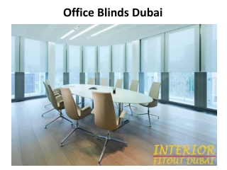 Office Blinds Dubai