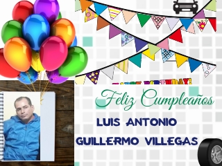 Feliz Cumpleaños Luis Guillermo