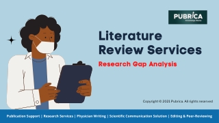 Literature review services – Pubrica
