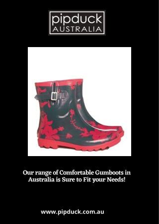 Our range of Comfortable Gumboots in Australia is Sure to Fit your Needs!