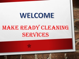 Make Ready Cleaning Services