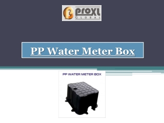 Purchase PP Water Meter Box