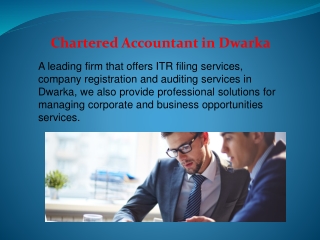 Chartered Accountant in Dwarka