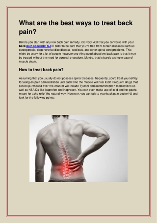 _vipmedicalgroup.com (What are the best ways to treat back pain?Location NJ)