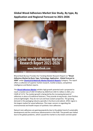 Global Wood Adhesives Market Research Report 2021-2026
