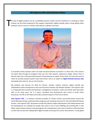 John Spencer Ellis Latest Business News