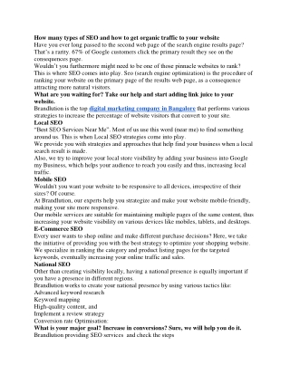 How many types of SEO and how to get organic traffic to your website
