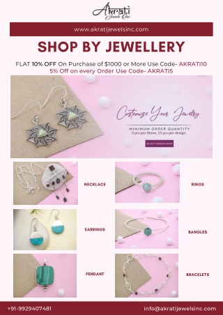Silver Jewelry Manufacturer & Exporter