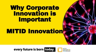Corporate Innovation - MIT ID Innovation
