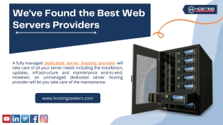 We've Found the Best Web Servers Providers