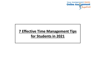 7 Effective Time Management Tips for Students in 2021